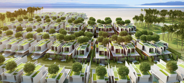 Vật liệu bền vững, kiến trúc hài hòa giúp cho giá bán biệt thự Oceanami nhận được sự quan tâm lớn!